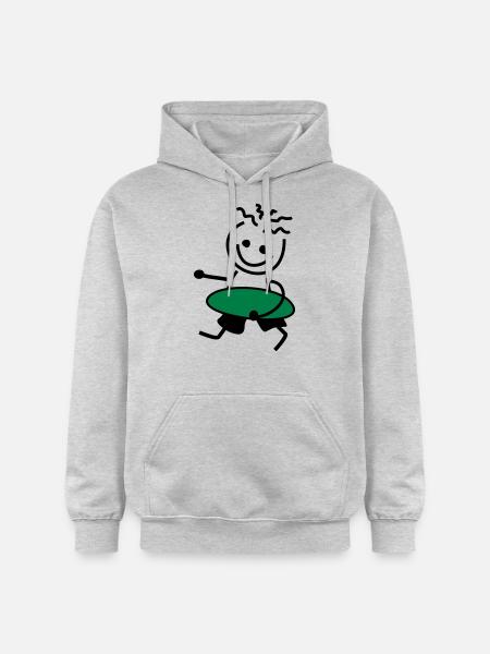 FRED MIT BRETT - Gildan Unisex Softstyle® Midweight Hoodie - Hellgrau meliert