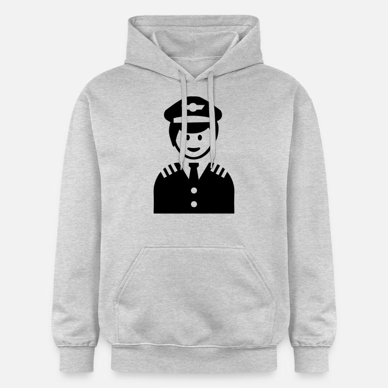 Pilotee - Sweat à capuche Softstyle® Gildan Unisexe - gris clair chiné