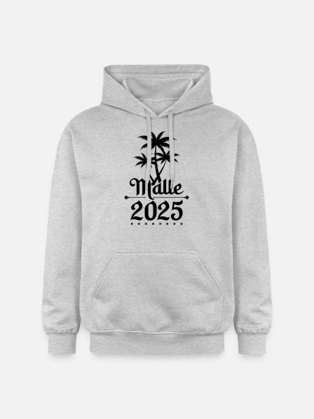Malle 2025 Palm Trees - Gildan Unisex Softstyle® Midweight Hoodie - light heather grey