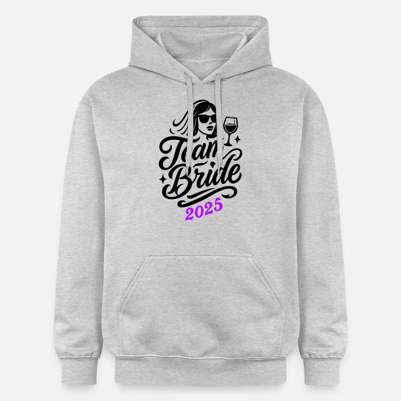 L’équipe Bride 2025 - Sweat à capuche Softstyle® Gildan Unisexe - gris clair chiné