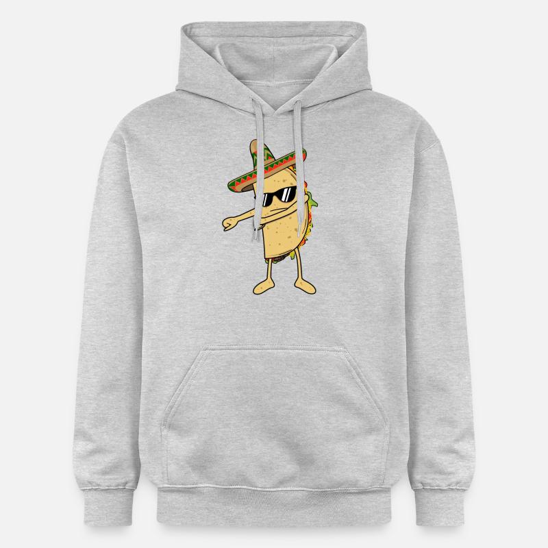 Flossing Taco flotte Dans Dans roliga Mexiko - Gildan luvtröja unisex Softstyle® Midweight - ljusgråmelerad