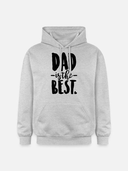 Dad is the best - Gildan Unisex Softstyle® Midweight Hoodie - light heather grey