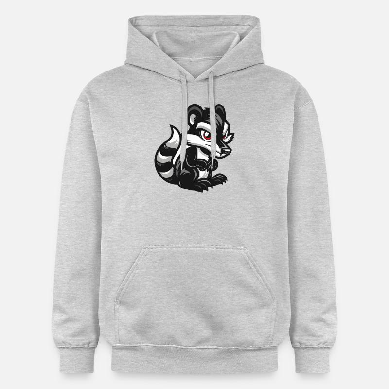 mouffette - Sweat à capuche Softstyle® Gildan Unisexe - gris clair chiné