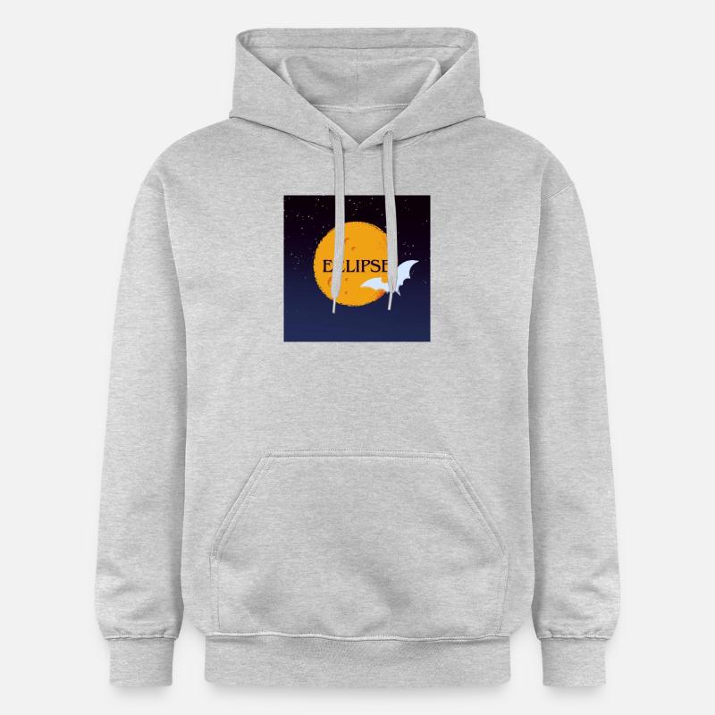 Éclipse - Sweat à capuche Softstyle® Gildan Unisexe - gris clair chiné