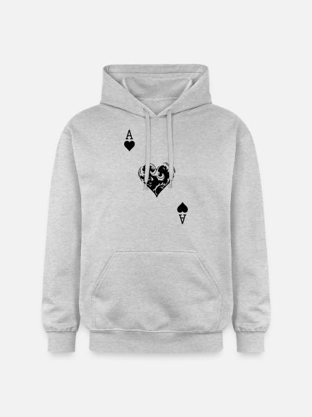 Herz AS - Gildan Unisex Softstyle® Midweight Hoodie - Hellgrau meliert