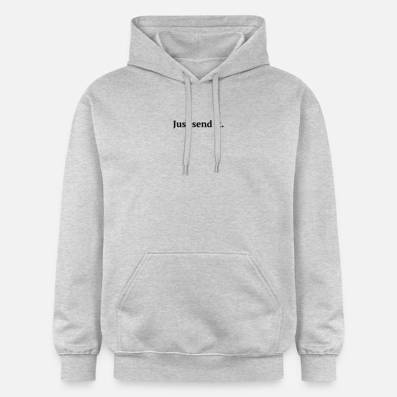 Envoyez-le. - Sweat à capuche Softstyle® Gildan Unisexe - gris clair chiné