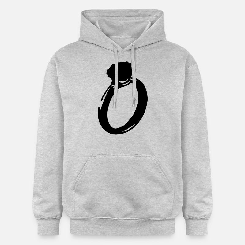 diamond_ring - Sweat à capuche Softstyle® Gildan Unisexe - gris clair chiné