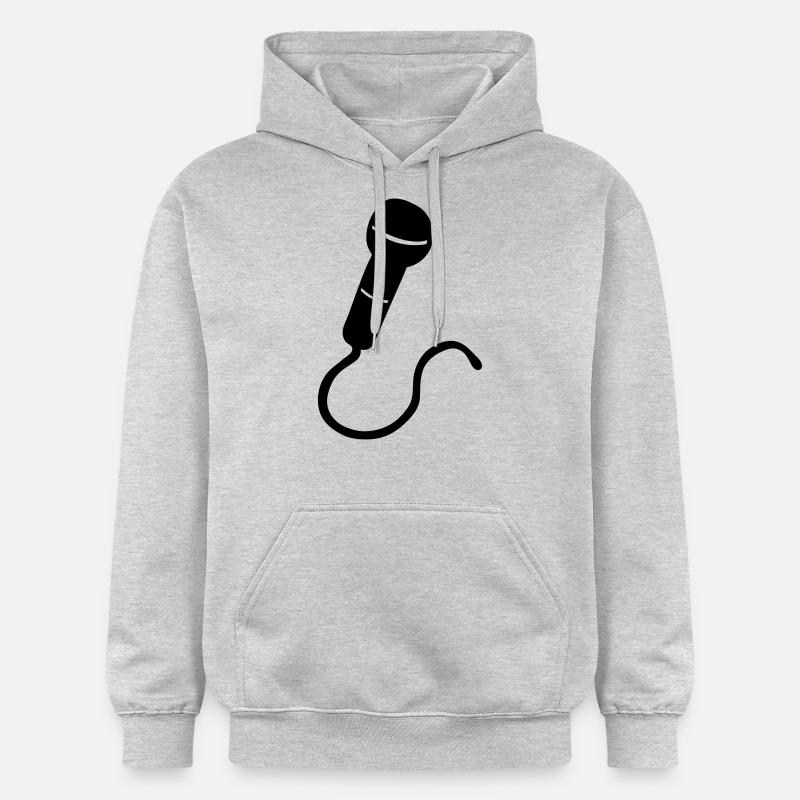 micro - Sweat à capuche Softstyle® Gildan Unisexe - gris clair chiné