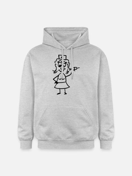 Infirmière - Sweat à capuche Softstyle® Gildan Unisexe - gris clair chiné