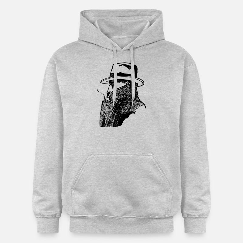 conception mafia - Sweat à capuche Softstyle® Gildan Unisexe - gris clair chiné