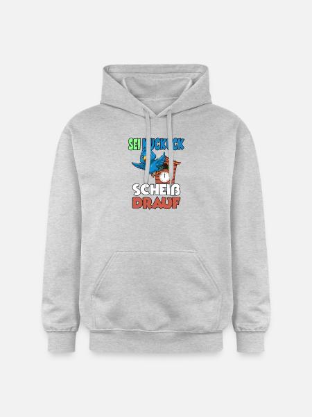Sei Kuckuck Scheiss drauf - Gildan Unisex Softstyle® Midweight Hoodie - Hellgrau meliert