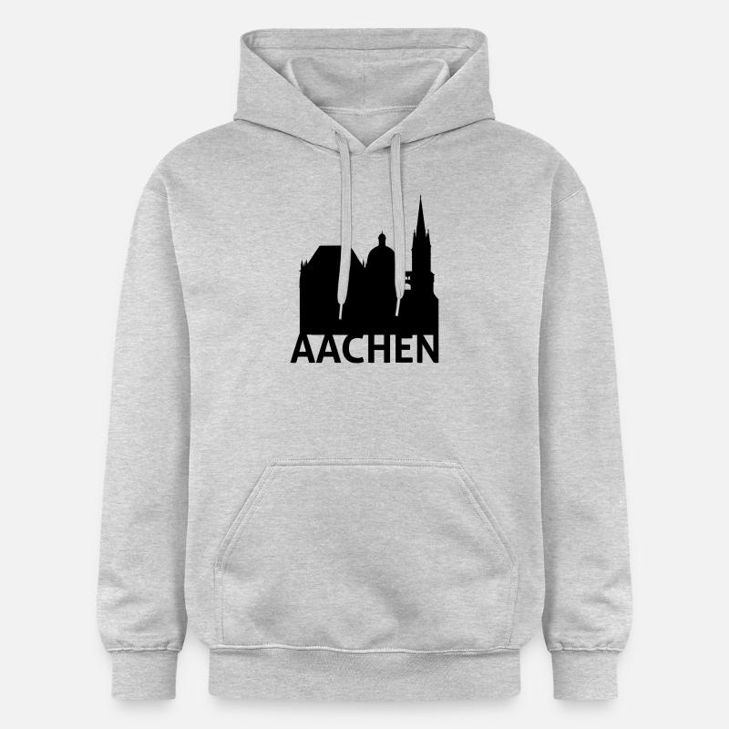 Aachen - Sweat à capuche Softstyle® Gildan Unisexe - gris clair chiné