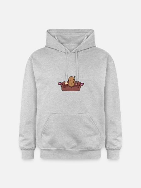 Couch Potato lazy TV - Gildan Unisex Softstyle® Midweight Hoodie - light heather grey