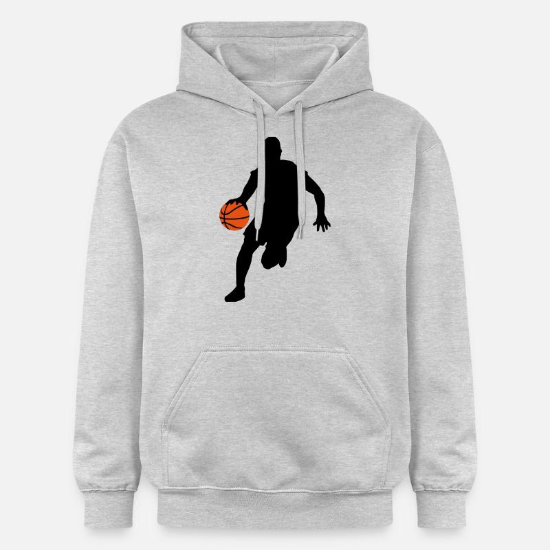 Joueur de basket - Sweat à capuche Softstyle® Gildan Unisexe - gris clair chiné