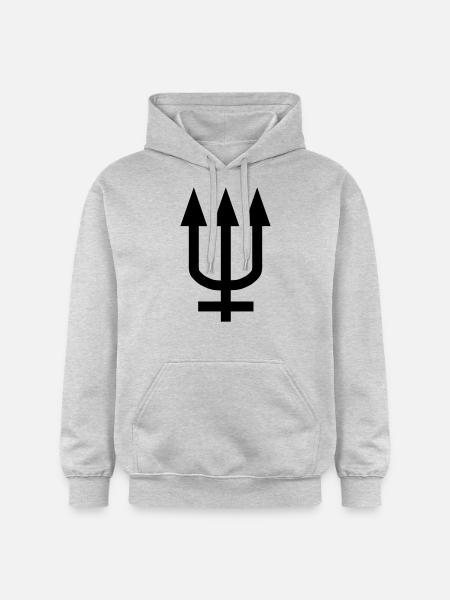 neptune_symbol_1_farbig - Gildan Unisex Softstyle® Midweight Hoodie - light heather grey