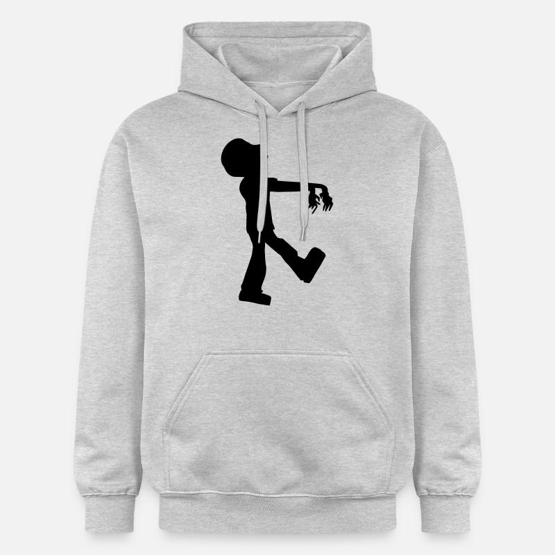 Zombie - Sweat à capuche Softstyle® Gildan Unisexe - gris clair chiné