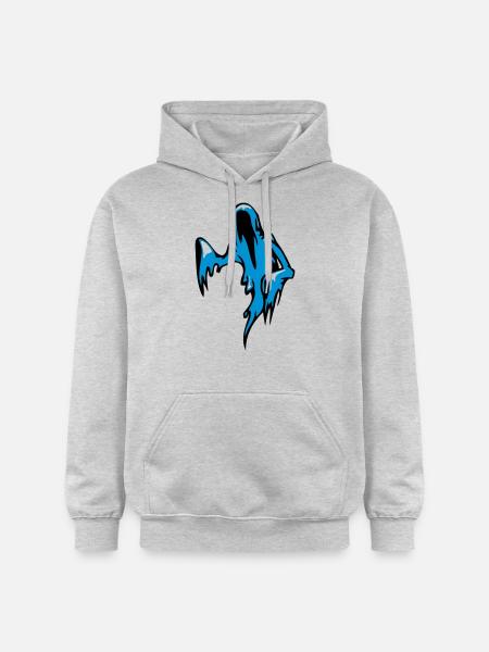 Geist Gespenst - Gildan Unisex Softstyle® Midweight Hoodie - Hellgrau meliert
