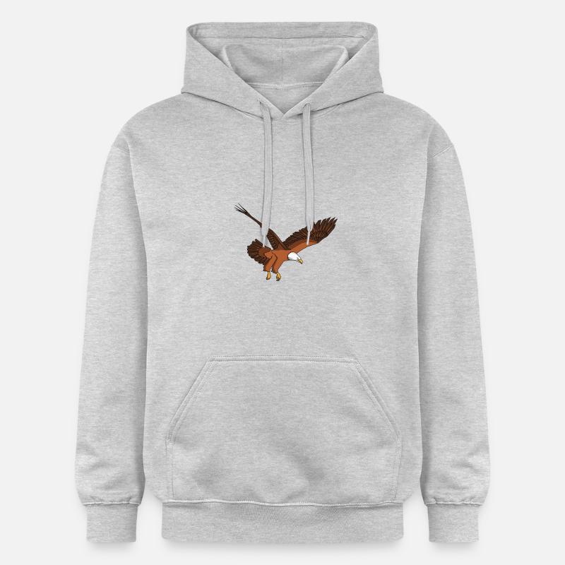 Eagle Adler Weißkopfadler - Sweat à capuche Softstyle® Gildan Unisexe - gris clair chiné