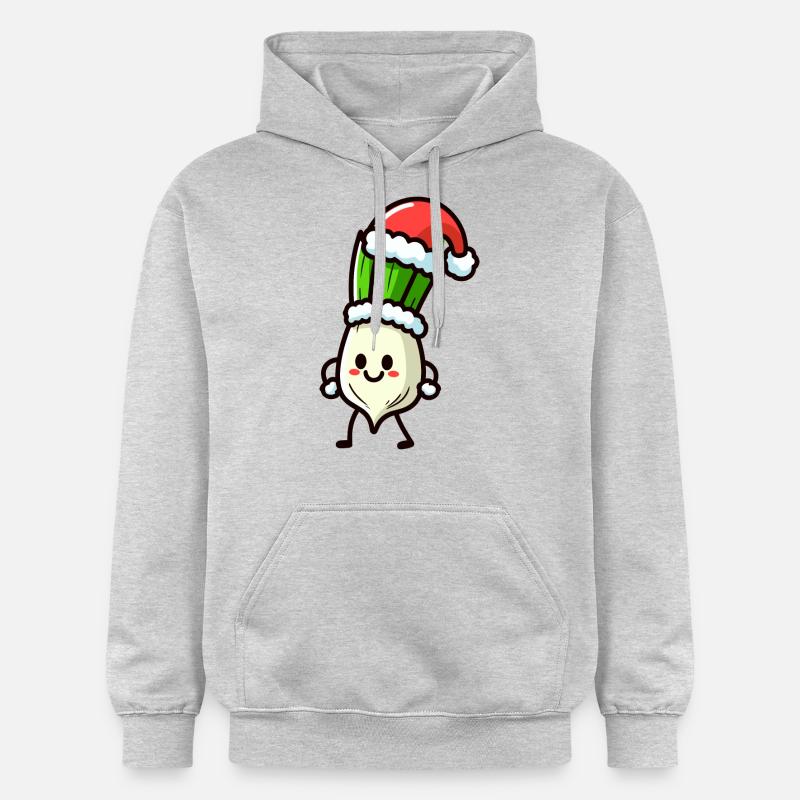 Nikolauch Oignon de printemps - Sweat à capuche Softstyle® Gildan Unisexe - gris clair chiné