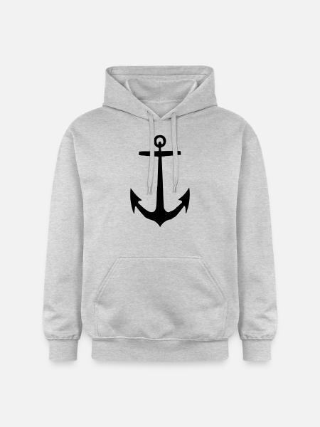 Anker - Gildan Unisex Softstyle® Midweight Hoodie - Hellgrau meliert