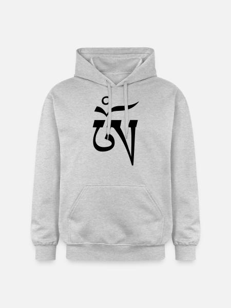 Aum OM Tibetan - Gildan Unisex Softstyle® Midweight Hoodie - light heather grey