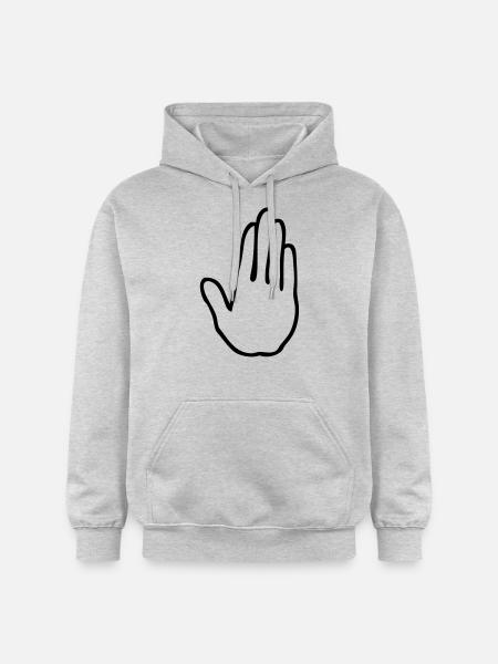 hand hand stop 2105 - Gildan Unisex Softstyle® Midweight Hoodie - light heather grey