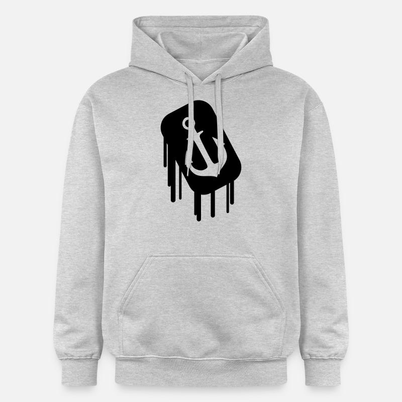 anker_2 - Sweat à capuche Softstyle® Gildan Unisexe - gris clair chiné