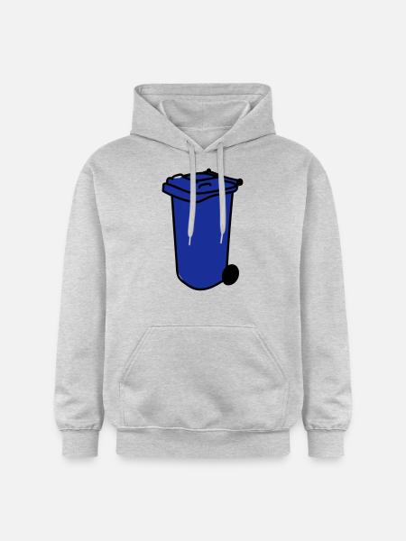 blaue Tonne - Gildan Unisex Softstyle® Midweight Hoodie - Hellgrau meliert
