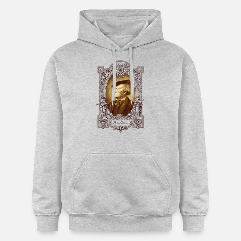 Wagner - Sweat à capuche Softstyle® Gildan Unisexe - gris clair chiné