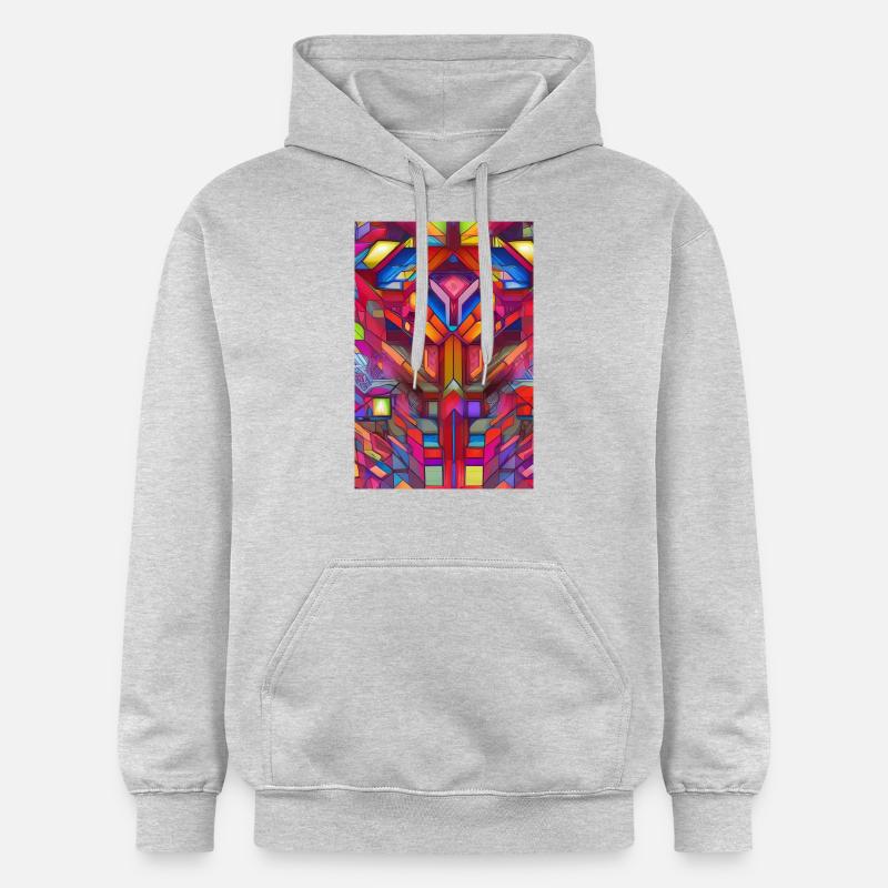 Formes et motifs - Sweat à capuche Softstyle® Gildan Unisexe - gris clair chiné