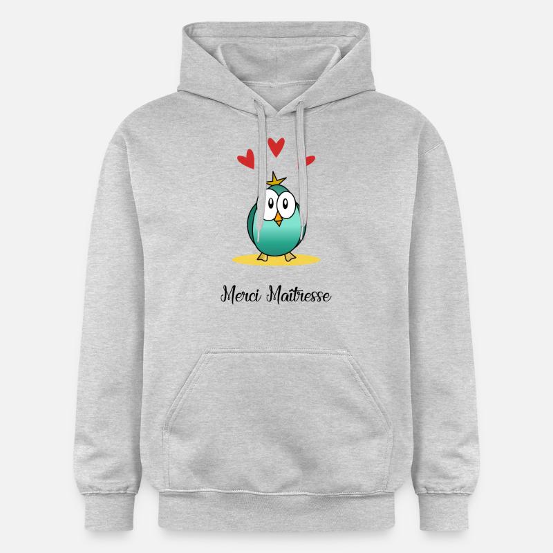MAÎTRESSE. MERCI. MERCI MAÎTRESSE. - Sweat à capuche Softstyle® Gildan Unisexe - gris clair chiné