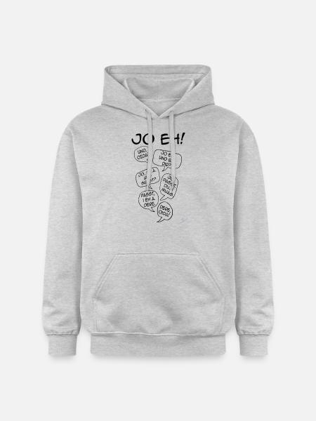 Mimikama "Ja eh" + "Oida" - Gildan Unisex Softstyle® Midweight Hoodie - Hellgrau meliert