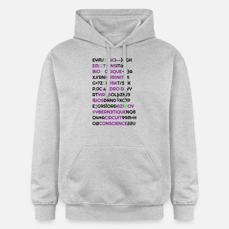 Zilicium's Androide - Sweat à capuche Softstyle® Gildan Unisexe - gris clair chiné