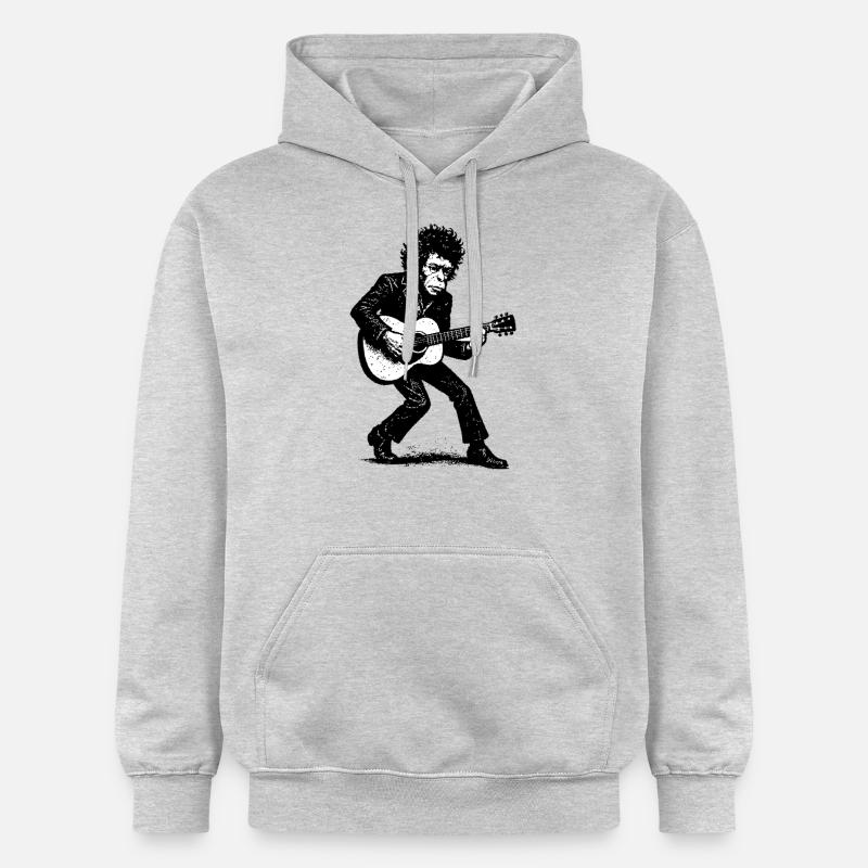 Auteur-compositeur-interprète | Le Singe Danseur - Sweat à capuche Softstyle® Gildan Unisexe - gris clair chiné