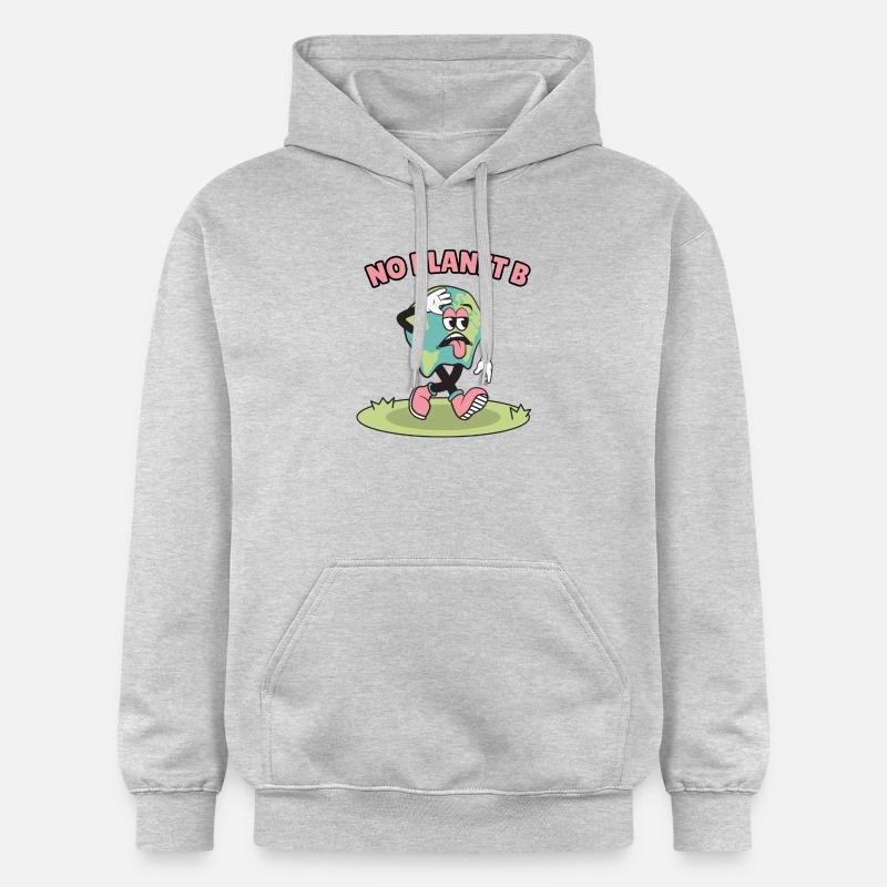 Pas de planète B - Sweat à capuche Softstyle® Gildan Unisexe - gris clair chiné