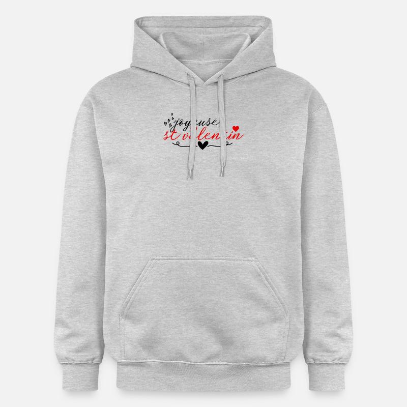 Joyeuse Saint-Valentin - Sweat à capuche Softstyle® Gildan Unisexe - gris clair chiné