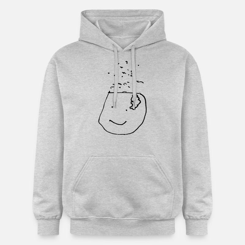 brain - Gildan Unisex Softstyle® Midweight Hoodie - Hellgrau meliert