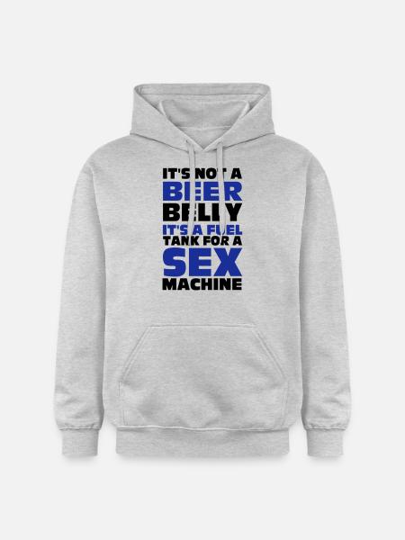 Beer Belly - Gildan Unisex Softstyle® Midweight Hoodie - Hellgrau meliert