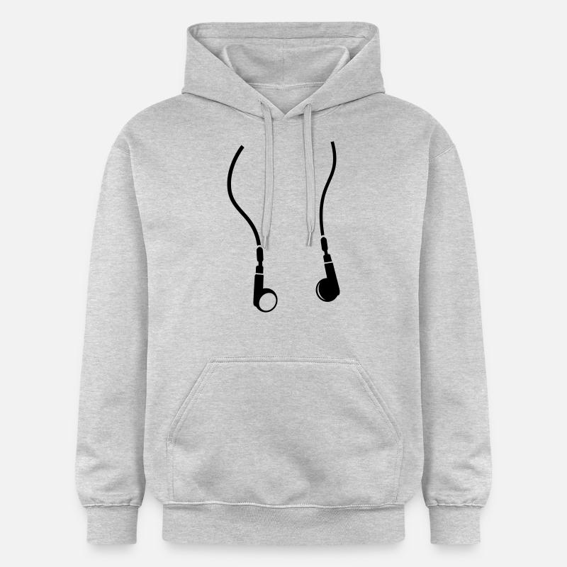 des écouteurs - Sweat à capuche Softstyle® Gildan Unisexe - gris clair chiné