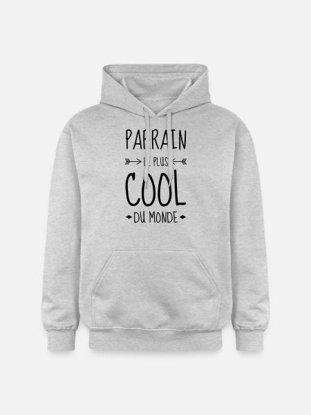 Parrain / Marraine / Filleule / Filleul - Sweat à capuche Softstyle® Gildan Unisexe - gris clair chiné