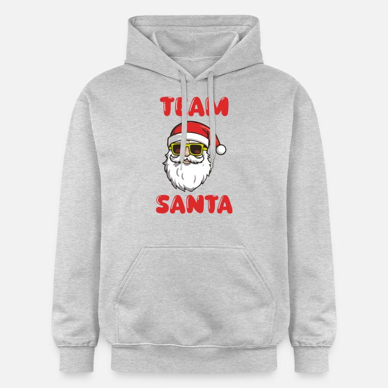 L’équipe du Père Noël - Sweat à capuche Softstyle® Gildan Unisexe - gris clair chiné