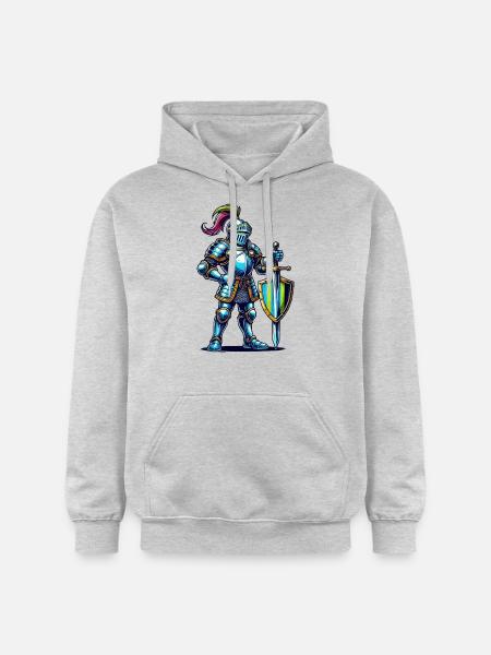 Knight Comic - Gildan Unisex Softstyle® Midweight Hoodie - light heather grey