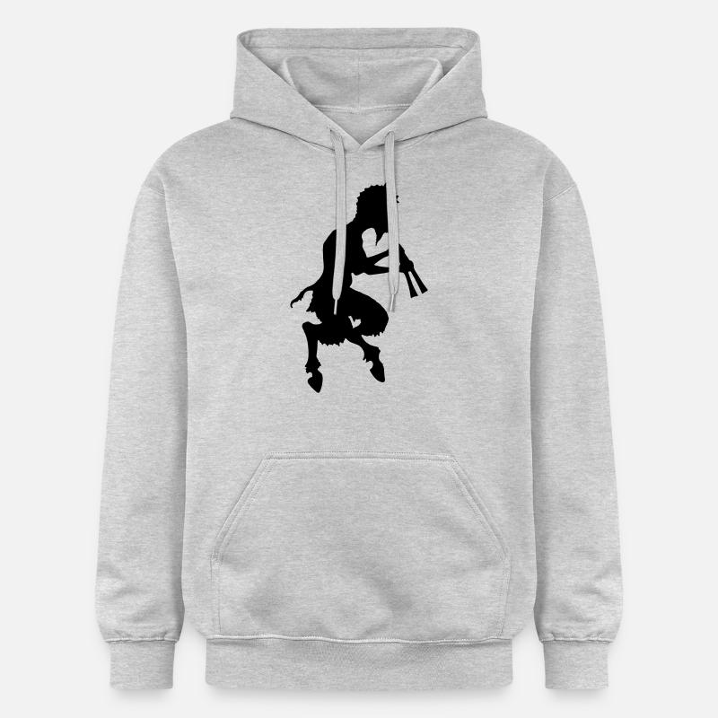 pan faune devil devil - Sweat à capuche Softstyle® Gildan Unisexe - gris clair chiné