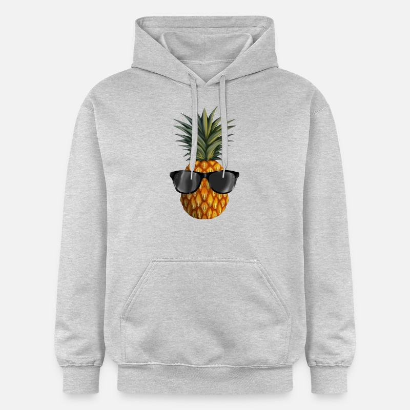fraîcheur ananas - Sweat à capuche Softstyle® Gildan Unisexe - gris clair chiné