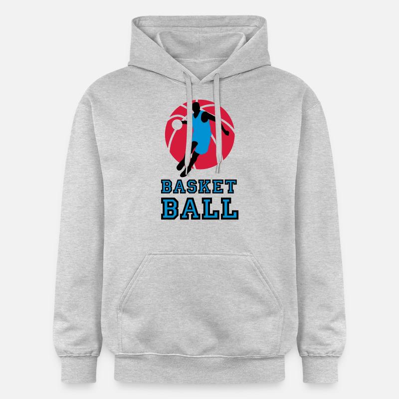 basketball_072011_p_3c - Sweat à capuche Softstyle® Gildan Unisexe - gris clair chiné
