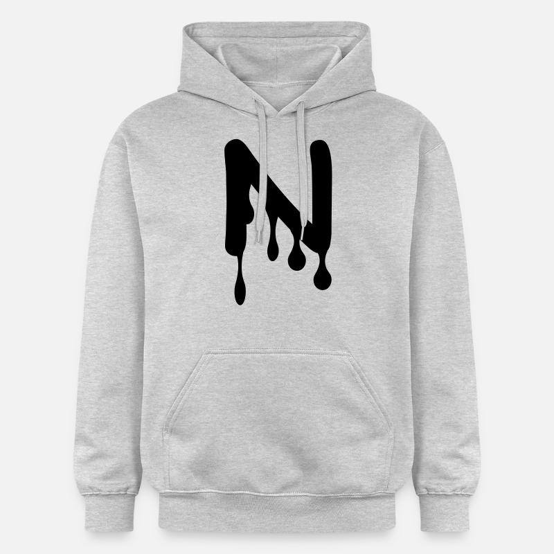 n_comic_graffiti - Sweat à capuche Softstyle® Gildan Unisexe - gris clair chiné