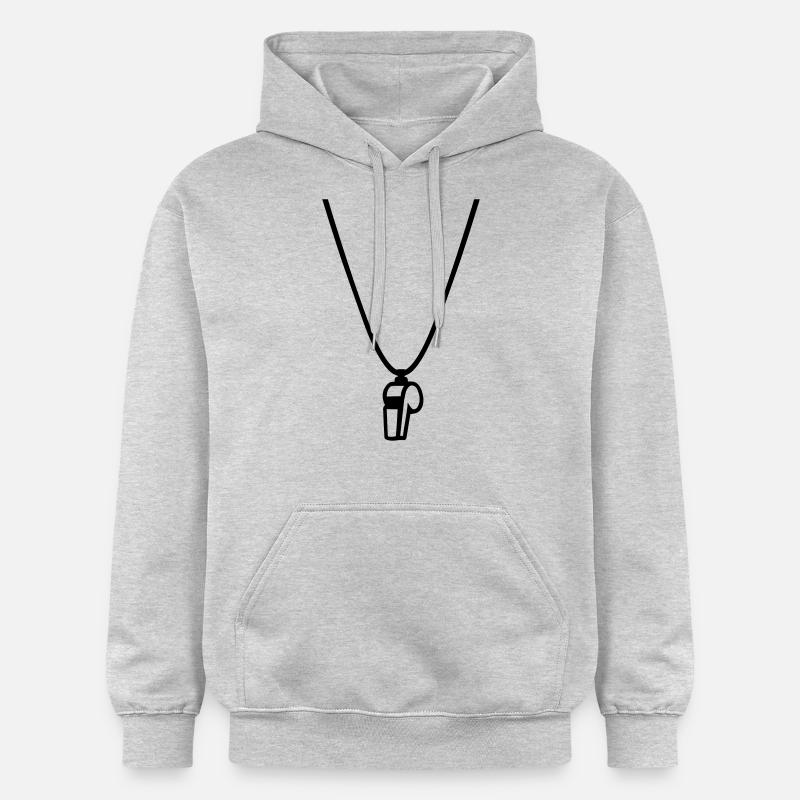 Sifflet à roulette - Sweat à capuche Softstyle® Gildan Unisexe - gris clair chiné