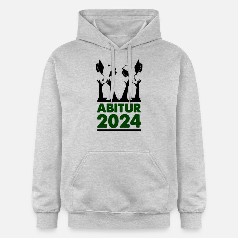 Abitur 2024 - Sweat à capuche Softstyle® Gildan Unisexe - gris clair chiné