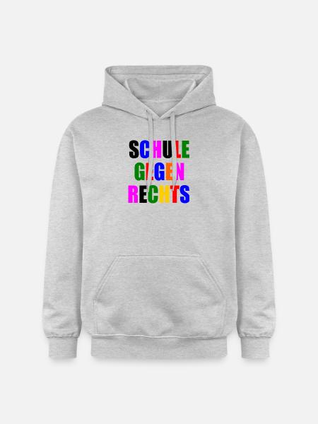 Schule gegen rechts - Gildan Unisex Softstyle® Midweight Hoodie - Hellgrau meliert