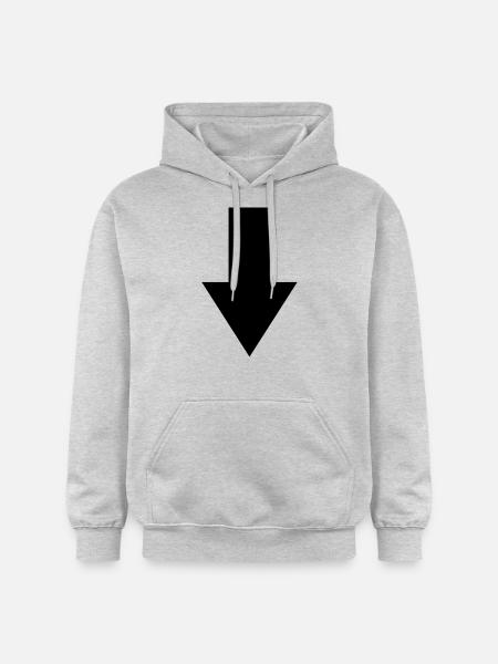 pfeil - Gildan Unisex Softstyle® Midweight Hoodie - Hellgrau meliert